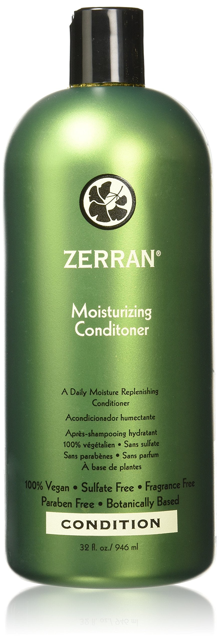 Zerran Moisturizing Conditioner 32oz bottle for hydrating color-treated hair.