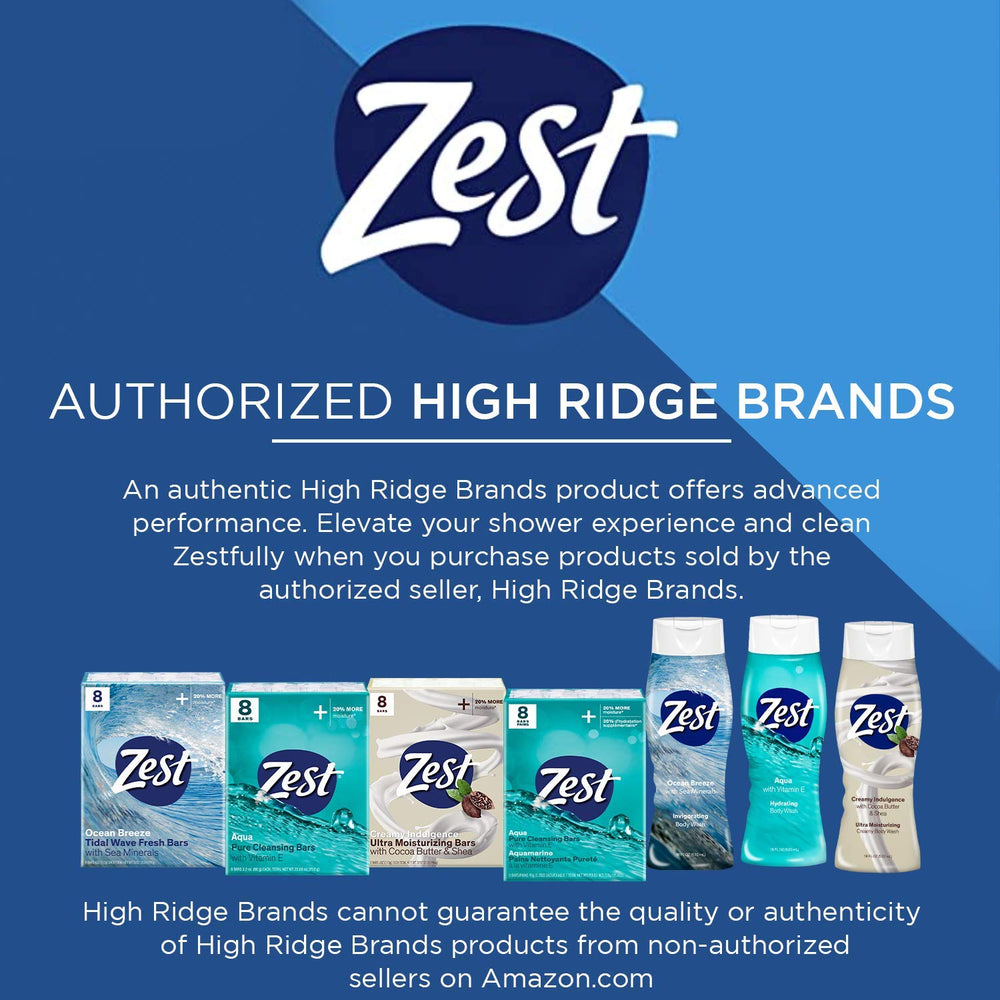 Zest Cocoa Butter and Shea Body Wash moisturizes skin with creamy, luxurious lather.