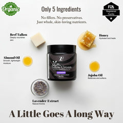 ZESTIQ FOODS ZF Hands with creamy balm demonstrating multi-purpose use.