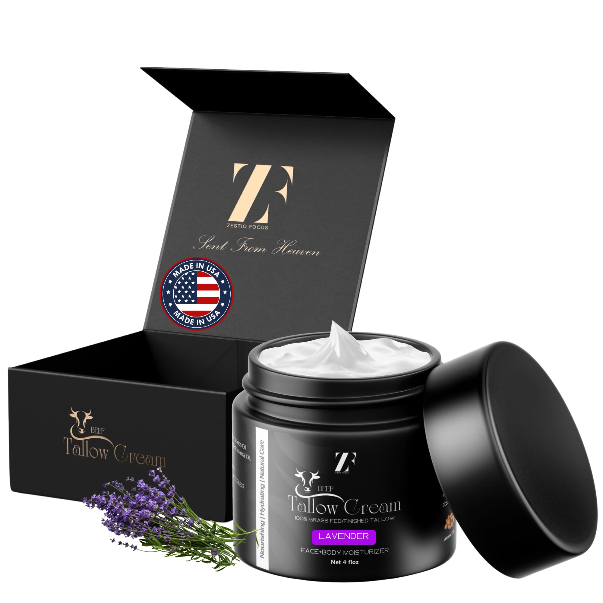 ZESTIQ FOODS ZF Lavender scent close-up suggesting soothing ritual.