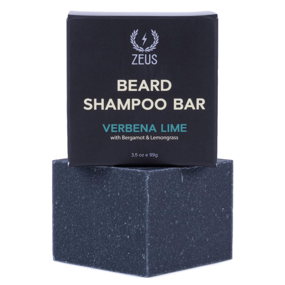 ZEUS Beard Wash Bar Verbena Lime aroma for a refreshing grooming ritual