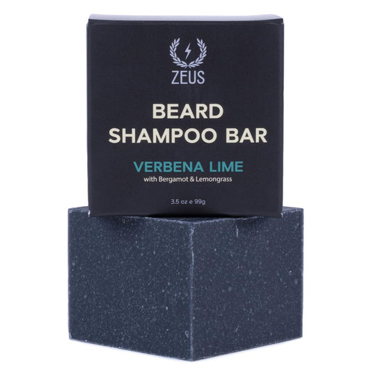 ZEUS Beard Wash Bar Verbena Lime aroma for a refreshing grooming ritual
