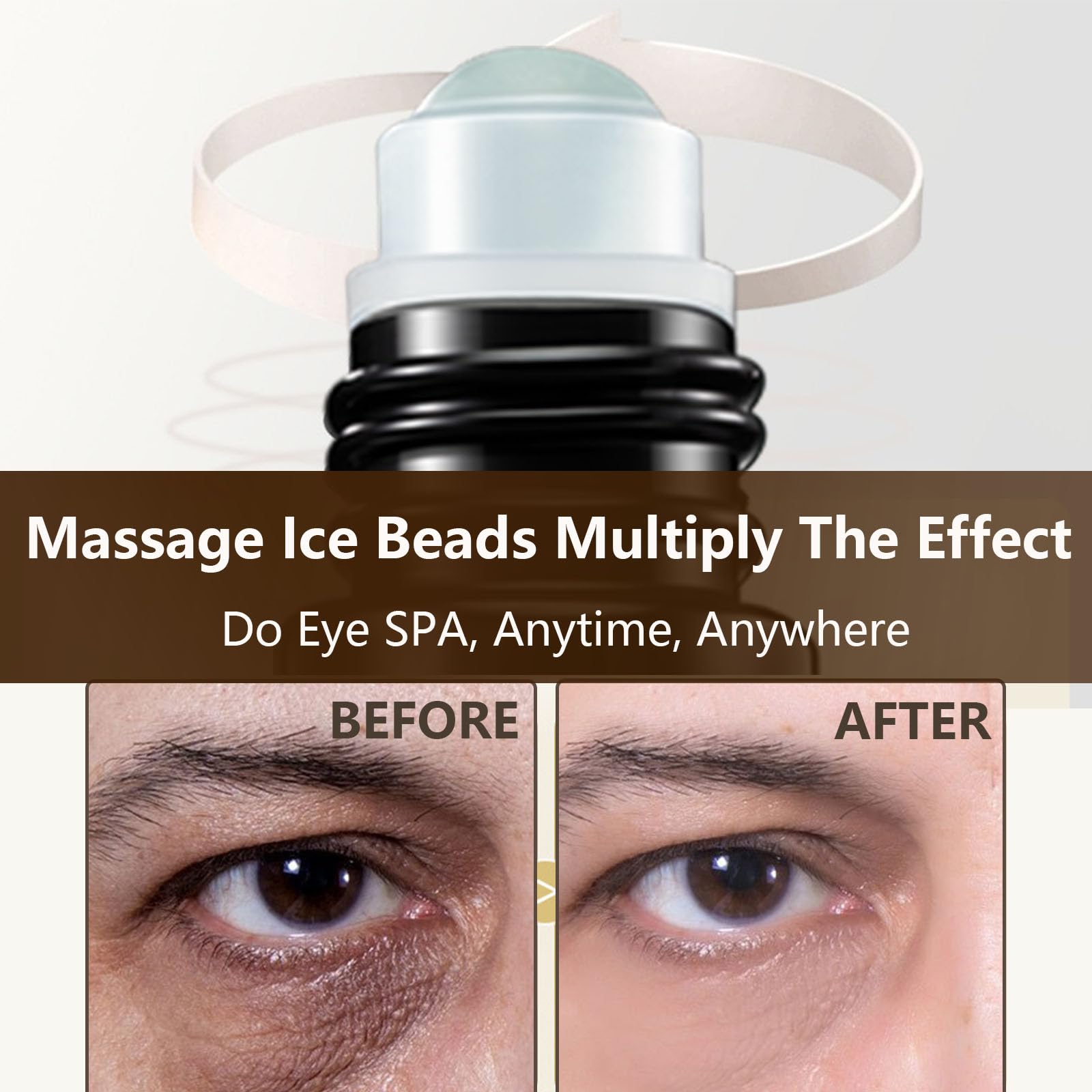 Zevorify caffeine under-eye roller helps reduce the appearance of dark circles.