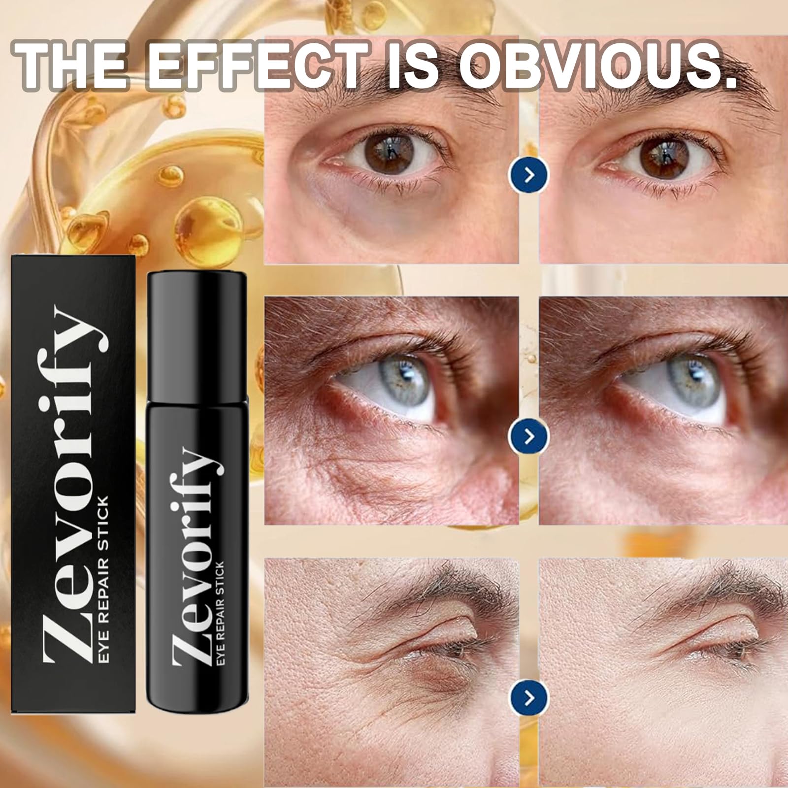 Zevorify Eye Repair Stick targets under-eye bags with caffeine for a refreshed look.