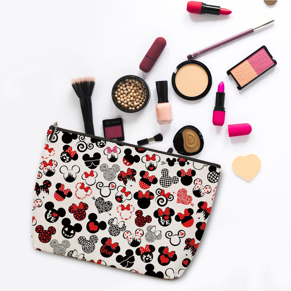 ZHAMEN makeup bag with smooth zipper and stylish pattern for easy access.