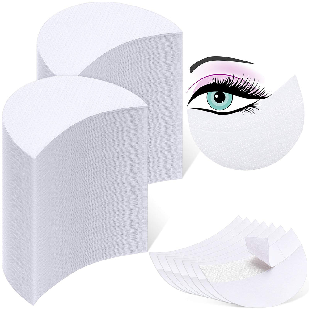 Zhanmai eyeshadow pad shield white half-moon under-eye patch for clean makeup edges