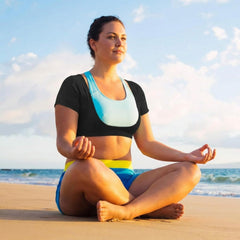 Zhanmai black underarm sweat pads pack concealed under dark outfits.