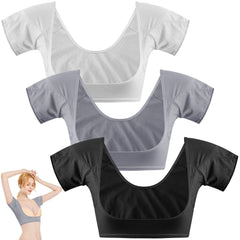 Zhanmai underarm sweat pads white close-up showing discreet moisture protection.