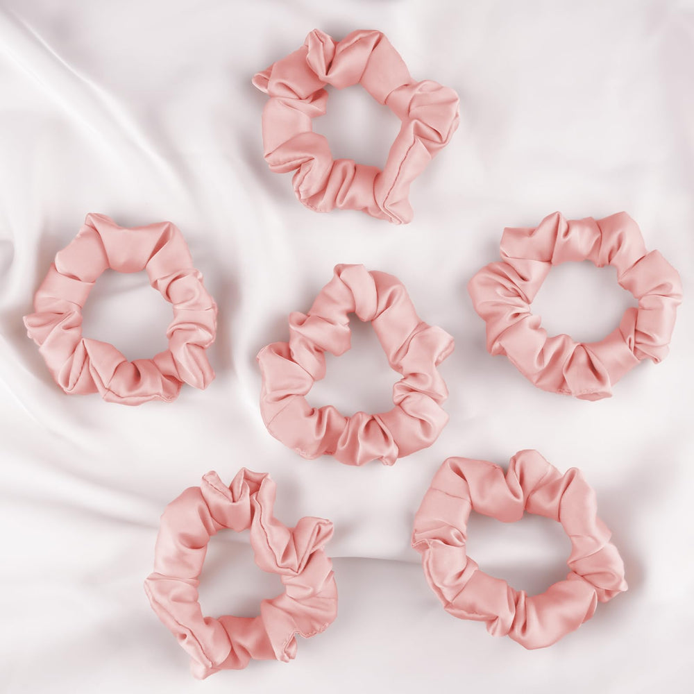 ZHENSILK silk scrunchies pink gift pack, a thoughtful present for friends and family