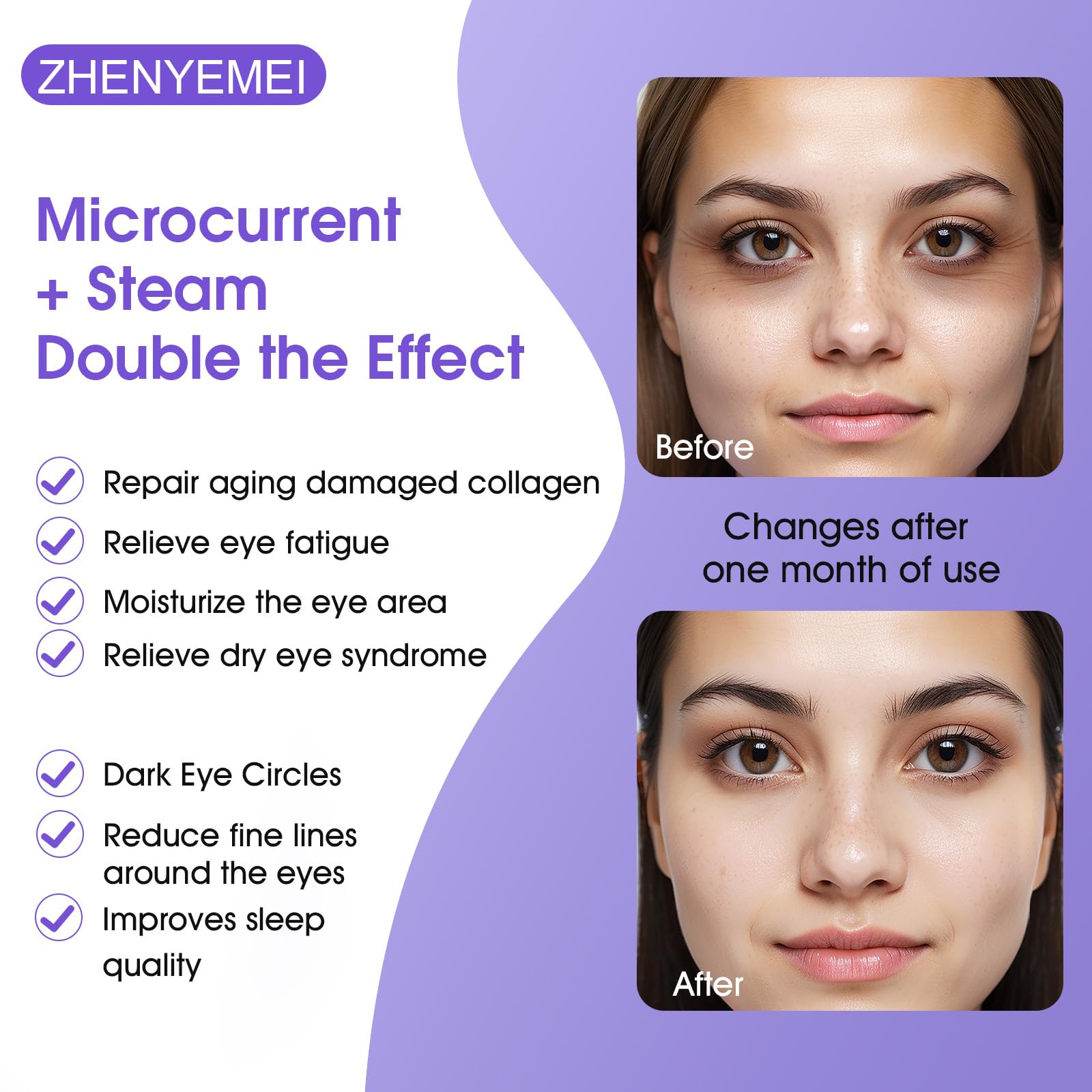 ZHENYEMEI 7Packs ultra-soft fabric fits all face shapes