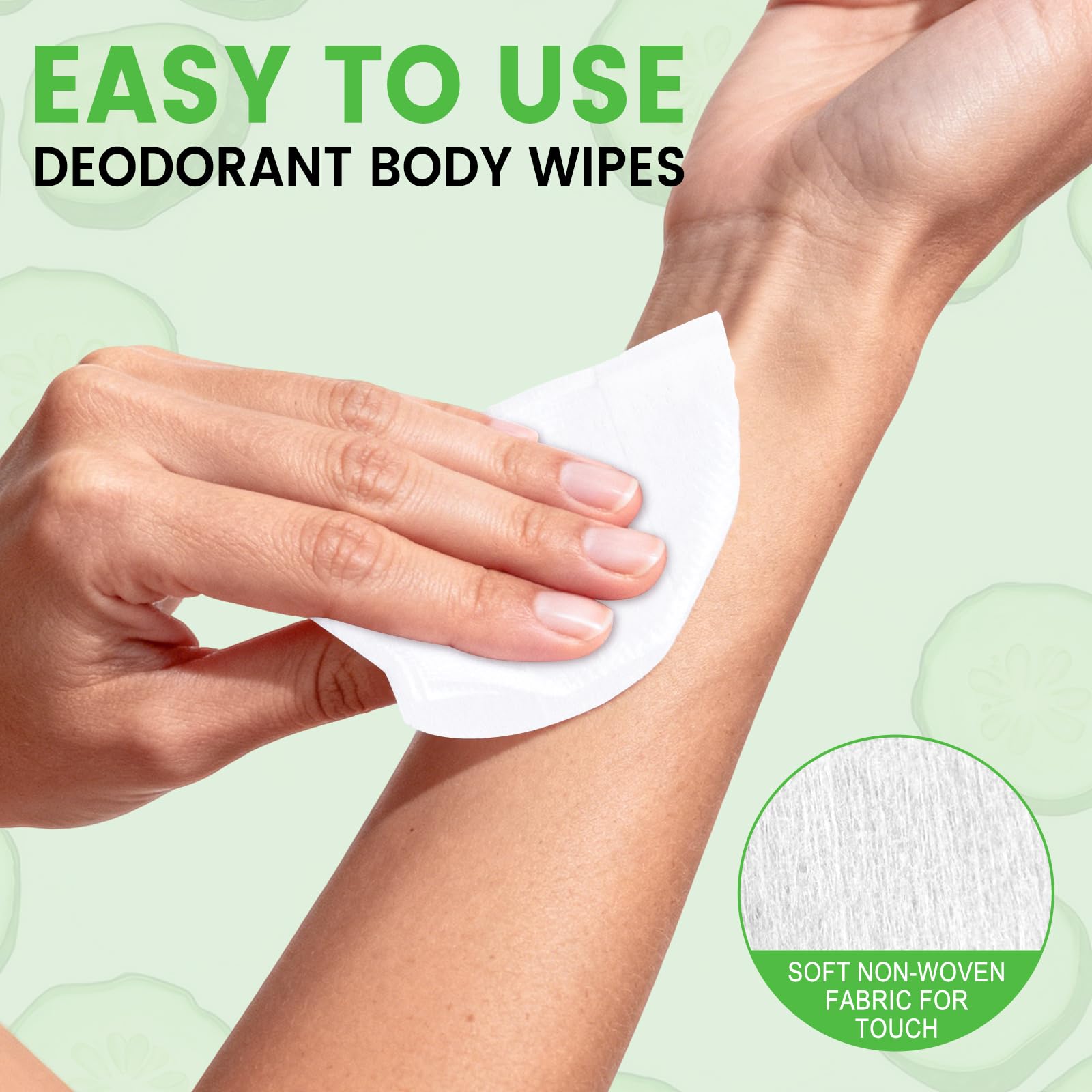 Zhjianup cucumber-scent wipes offer a refreshing, lightweight cleanse.