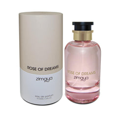 Zimaya Rose of Dreams rose detail, lush petals evoke romantic floral notes.