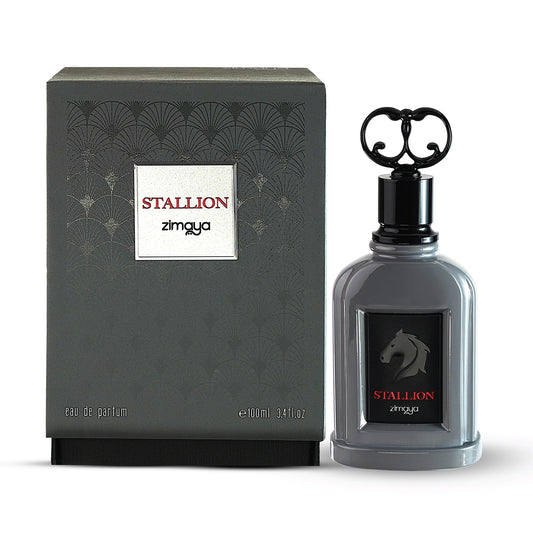 Zimaya Stallion spray highlights long-lasting aroma for all-day confidence.