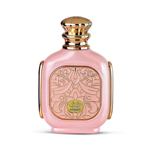 Zimaya Zukhruf Femme bottle close-up highlighting a premium fragrance for special occasions.