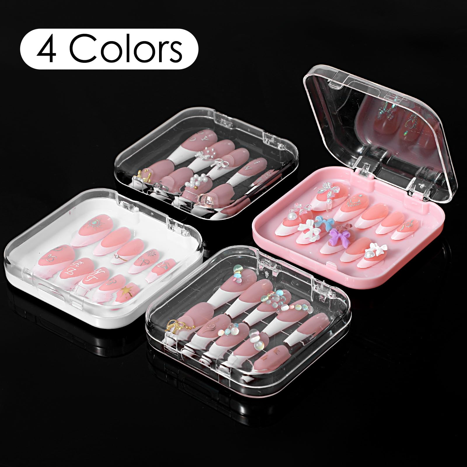 Zisiueel acrylic nail storage box protects press-ons during transit.