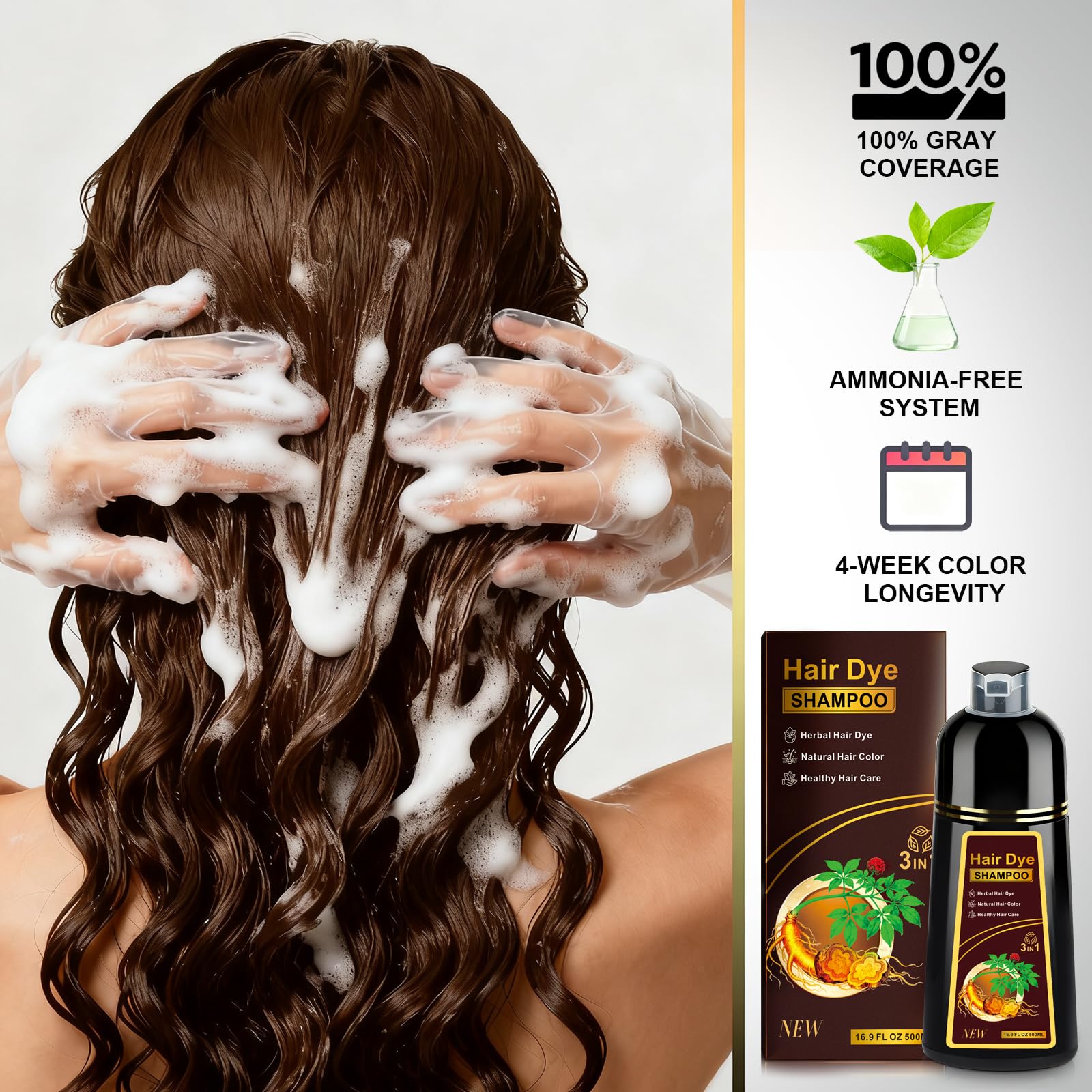 ZIXSIRP gray hair transformation with herbal ingredients for vibrant, healthy-looking color