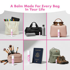 Zizia Botanicals Rose Multi All Balm Stick soft pink hue visible.