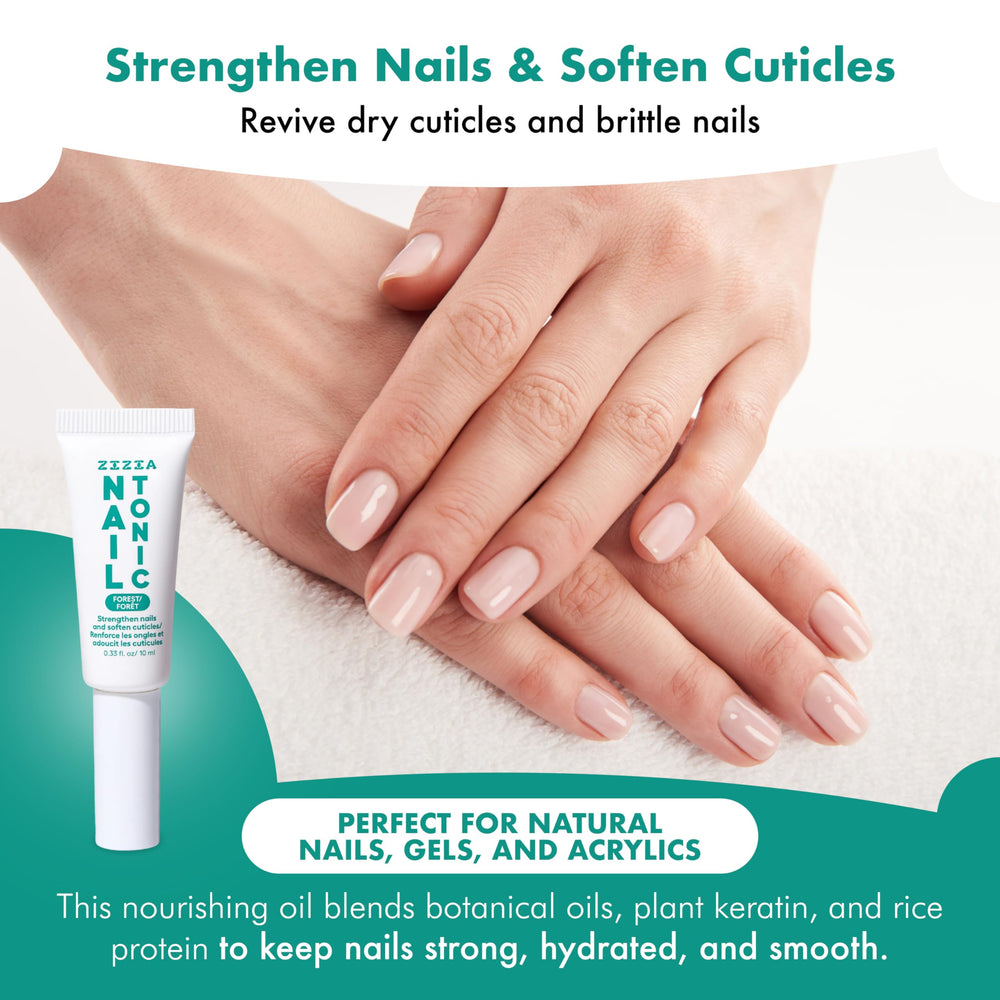 Zizia Forest Nail Tonic brush-on application enables easy daily care