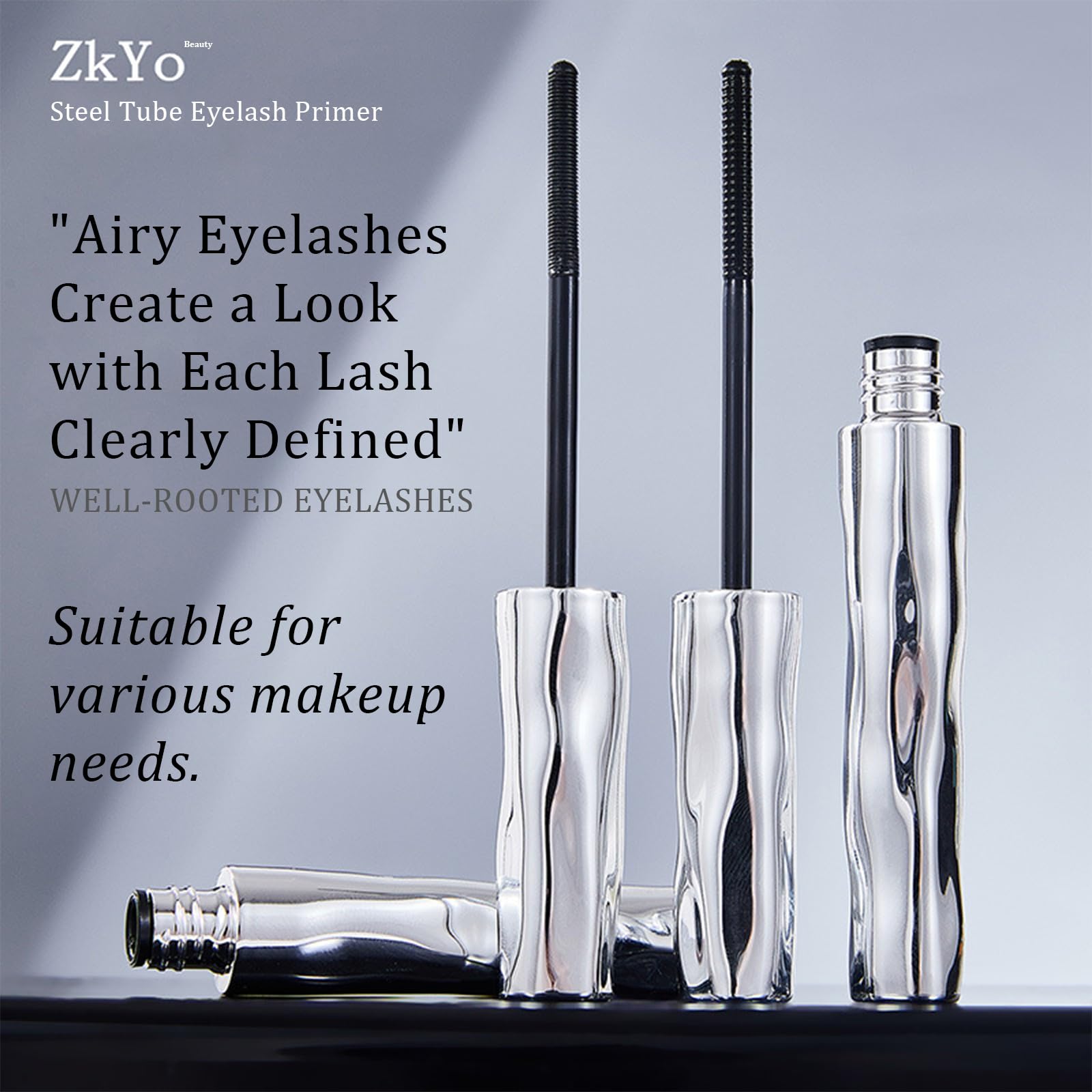 ZkYo Beauty primer in natural finish can be worn alone for subtle enhancement.