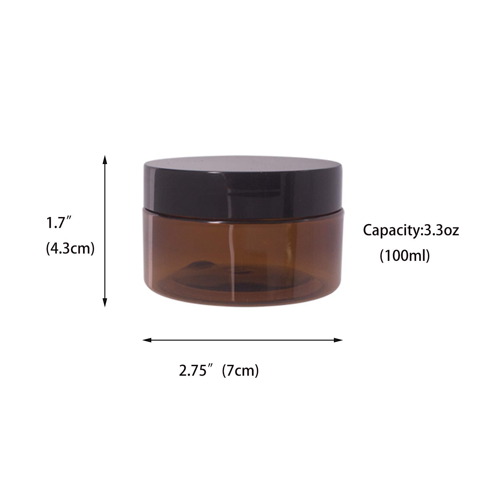 zmybcpack amber jar open lid demonstrates easy access for daily creams