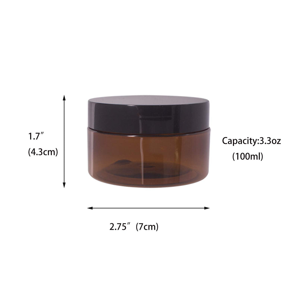 zmybcpack amber jar open lid demonstrates easy access for daily creams