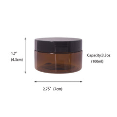 zmybcpack amber jar open lid demonstrates easy access for daily creams