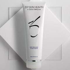 ZO SKIN HEALTH Body Emulsion application swirl illustrating quick absorption