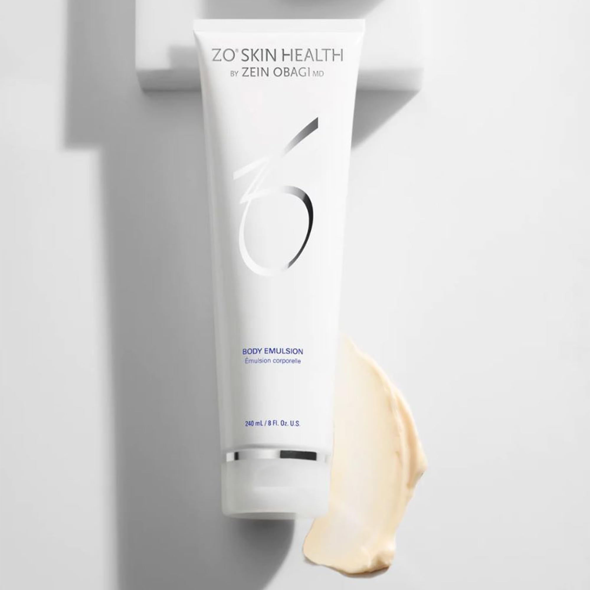 ZO SKIN HEALTH Body Emulsion application on upper arm demonstration