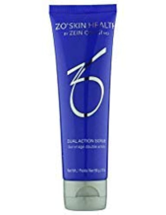 ZO Skin Health Dual Action Scrub travel size for on-the-go exfoliation and refreshed skin