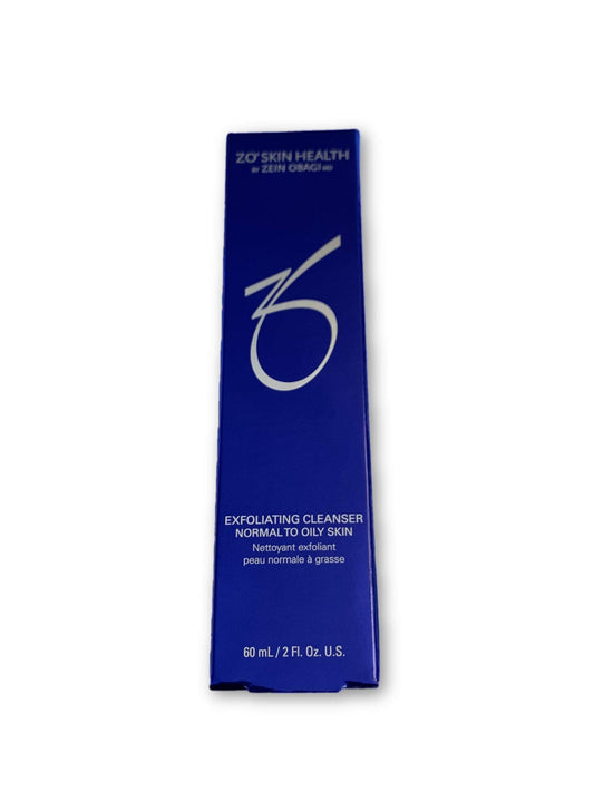 ZO SKIN HEALTH Exfoliating Cleanser 2 Oz Travel Size for gentle surface oil removal