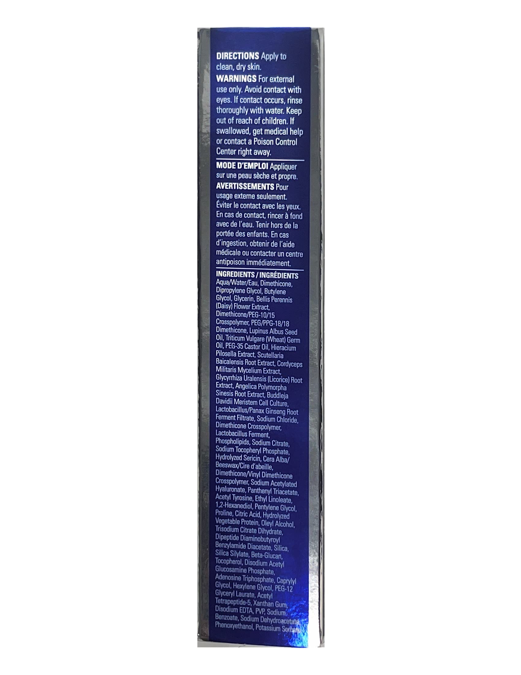 Under-eye area after applying ZO Growth Factor Eye Serum looks smoother and hydrated.