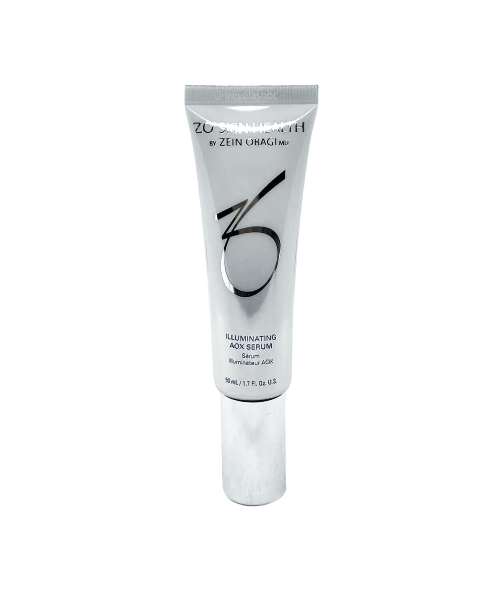 Close-up of AOX Serum texture highlighting lightweight, hydrating finish suitable for sensitive skin.