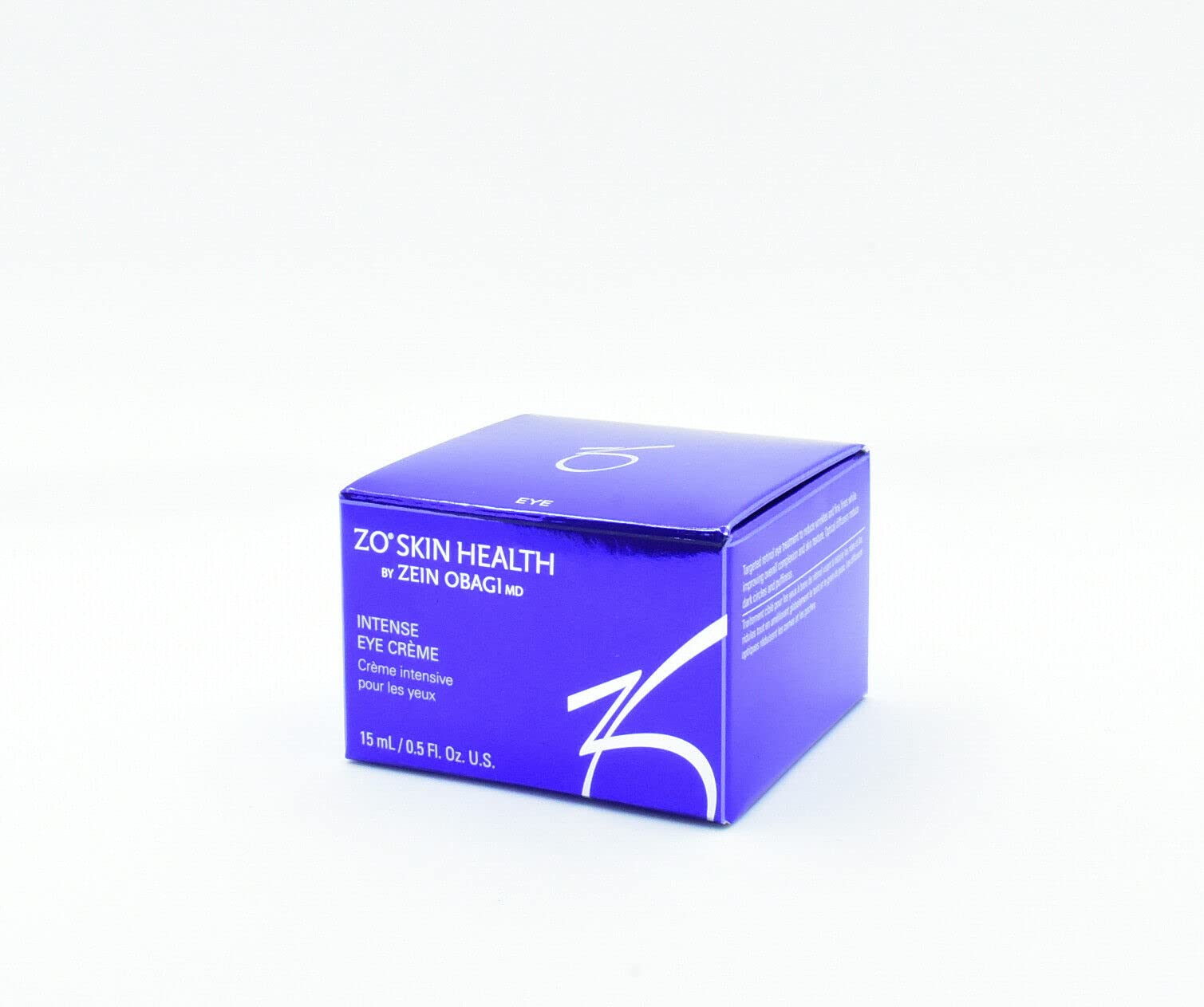 ZO SKIN HEALTH Intense Eye Creme bottle closeup for premium eye-care packaging