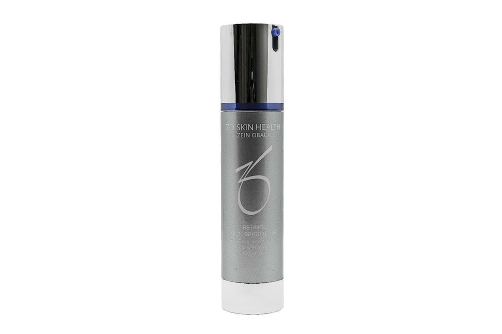 ZO Skin Health Retinol Brightener 1% texture close-up reveals smooth, radiant skin.