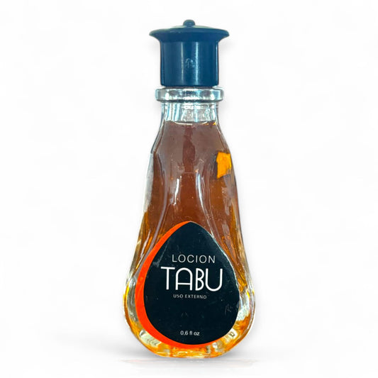 Zoeartcrafts Tabu by Dana lotion bottle highlighting amber-spice fragrance.