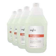 Zogics Citrus Aloe Shampoo bottle with refreshing scent for daily cleansing.