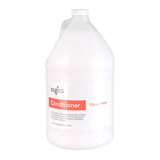 Zogics conditioner 4-gallon case ready for gym, spa, and home use.