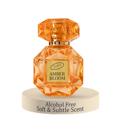 Zoha Amber Bloom bottle showcases amber floral notes for everyday luxury.