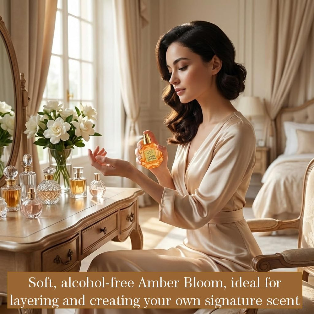 Zoha Amber Bloom travel size spray fits on-the-go rituals.