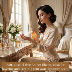 Zoha Amber Bloom travel size spray fits on-the-go rituals.