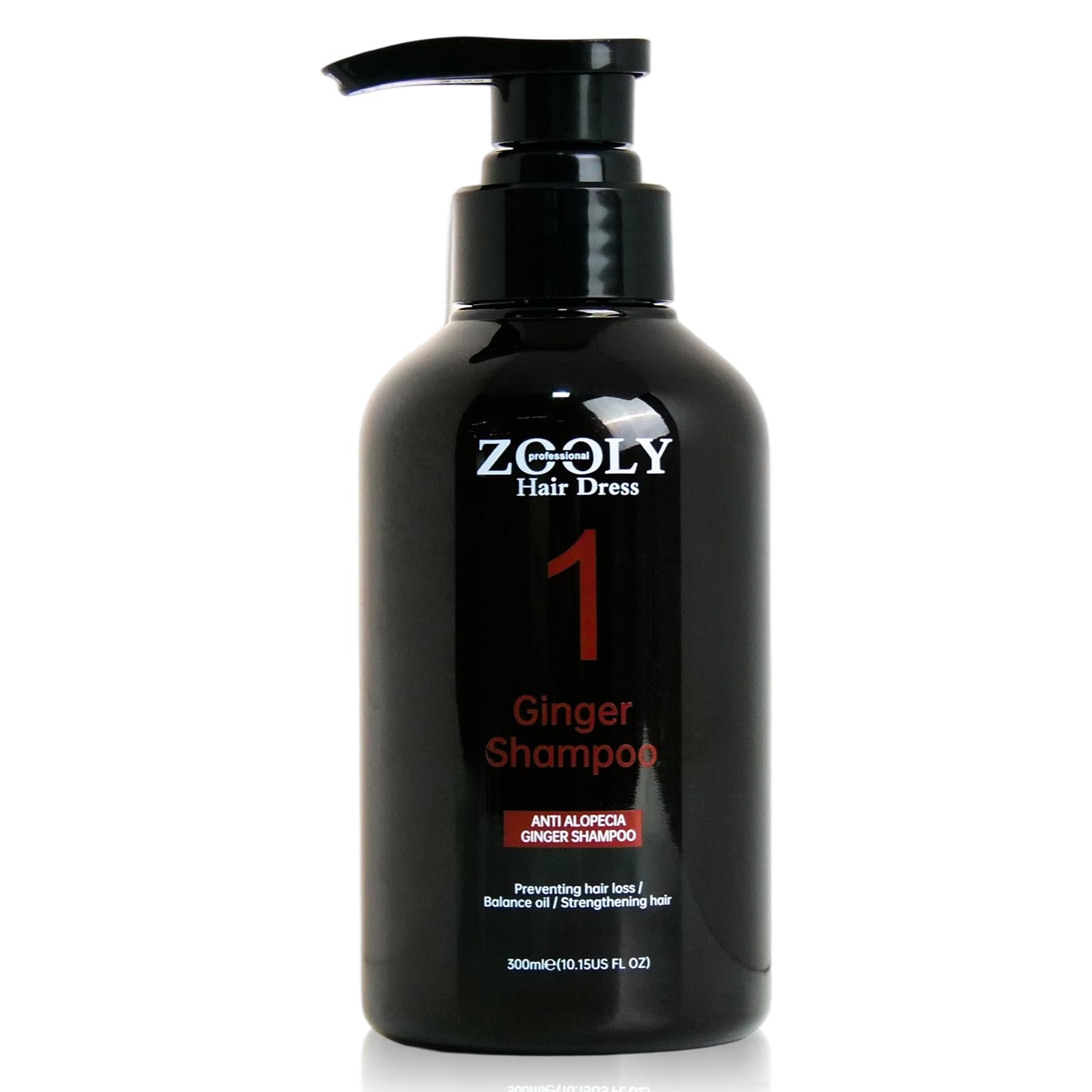 Zooley Professional Ginger Shampoo bottle with salon-grade scalp nourishment.