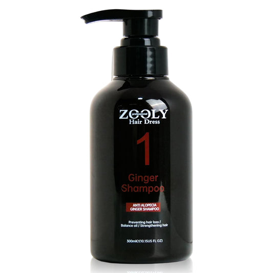 Zooley Professional Ginger Shampoo bottle with salon-grade scalp nourishment.