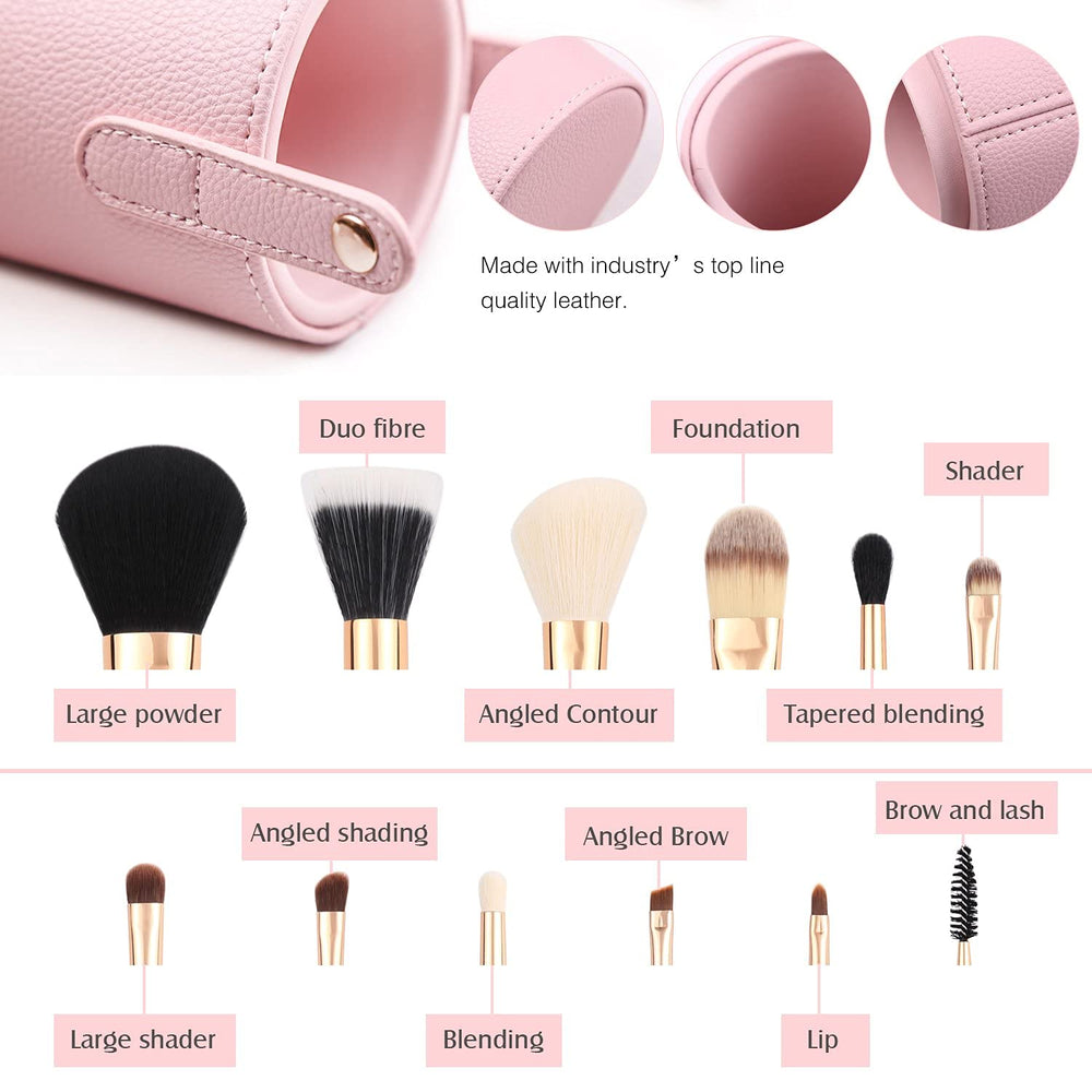 Z'OREYA vegan synthetic bristles deliver soft pickup for precise makeup application.