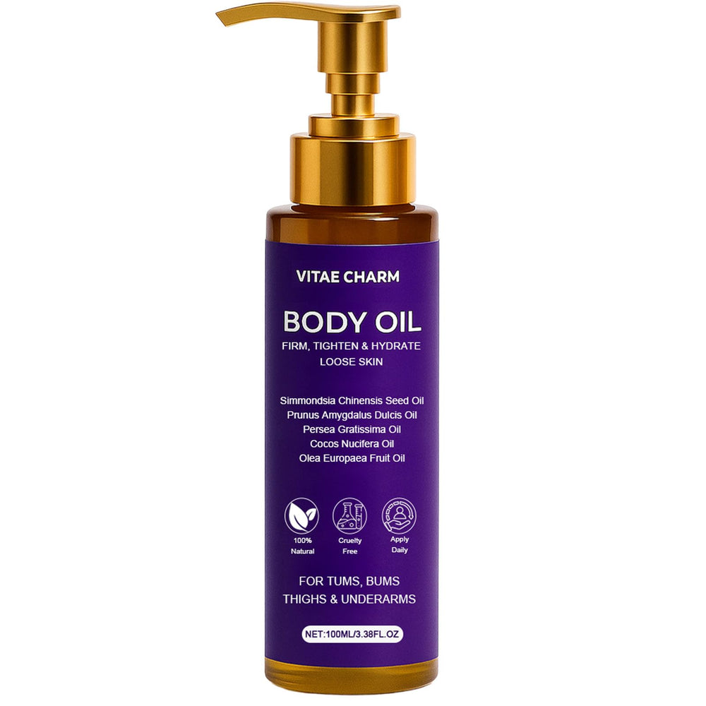 Zotreval Vitae Charm Oil bottle displayed for daily body nourishment
