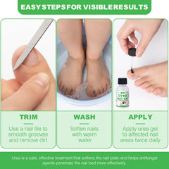 ZOXY Urea Nail Gel demonstrates a smooth finish and gentle care.