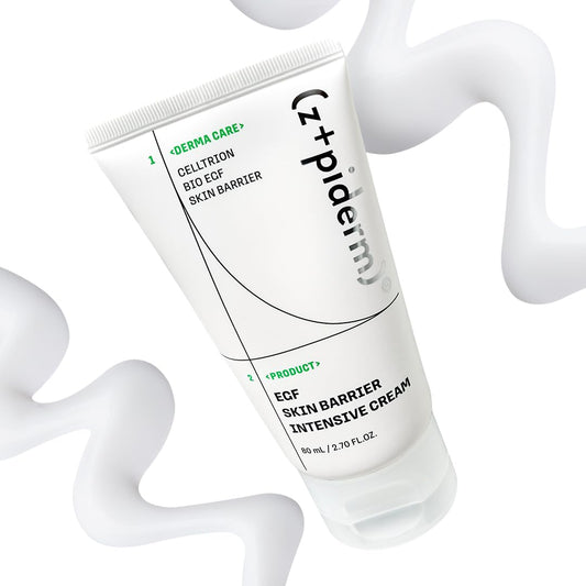 Zipiderm EGF cream bottle delivers deep hydration for dry skin.
