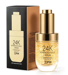 ZPM 24K Gold Serum day-glow effect demonstrates refreshed, radiant skin.
