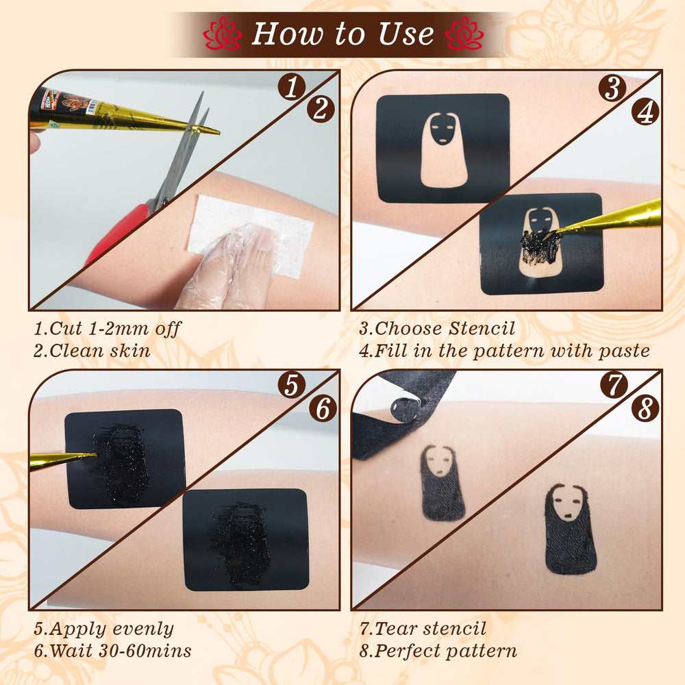 ZPTYCHZ tattoo kit-gloves ensures mess-free application during DIY tats
