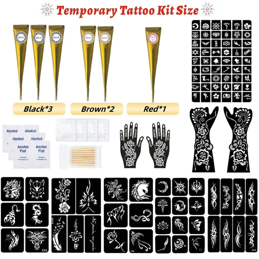 ZPTYCHZ tattoo kit-stencil collection shows diverse designs for creative patterns