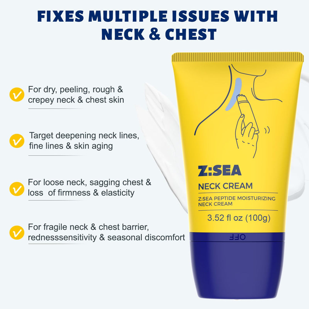 Z：SEA massage neck and chest shot highlights soothing application